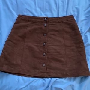 old navy gingerbread color button down skirt